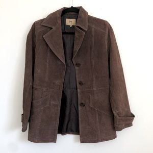 Vintage Brown Suede Coat